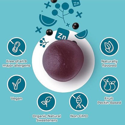 Hyland's Kids Organic Elderberry Plus Gummies, 48 Vegan 2)