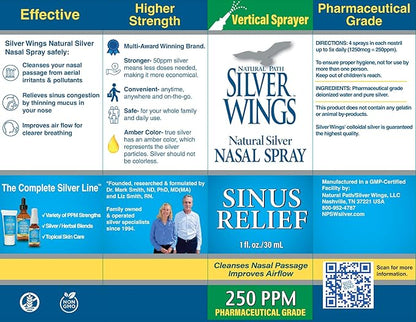 Natural Path Silver Wings Sinus Relief 250ppm - 1oz