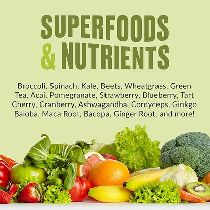 VitaHustle ONE - Superfood Meal Replacement Powder, Plant Based Protein Shake Powder, Vegan. 86 Superfoods, Vitamins, & Minerals, Ashwagandha, Adaptogens. Founded by Kevin Hart. (Vanilla 2-Pack)