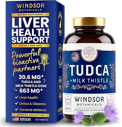 Advanced Tudca Bile Salts Supplement Plus 663mg Silybum 60 Caps