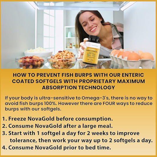 Omega 3 Burpless Fish Oil Supplement 2000mg Max 120 Small