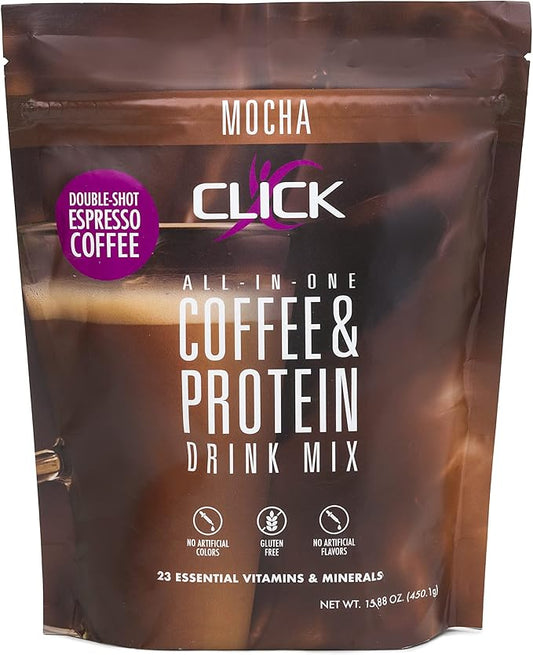 Click Coffee Protein, Protein & Real 23 Essential 15.8-Ounce