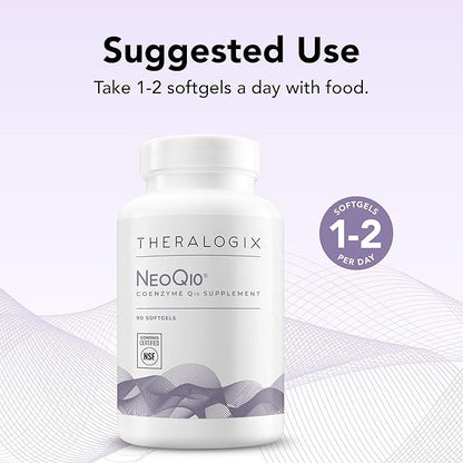 Theralogix NeoQ10 Coenzyme Q10 Supplement CoQ10 Fertility 90 Softgels (90-Day Supply)