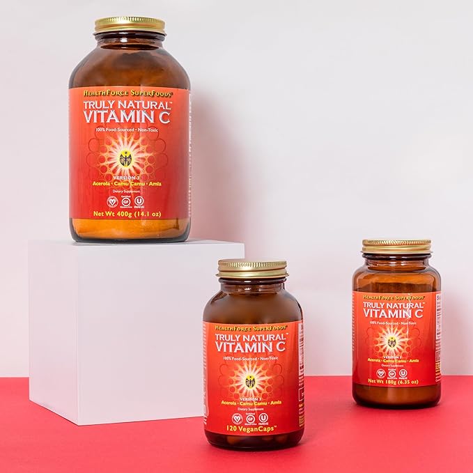 HEALTHFORCE SUPERFOODS Truly Natural Vitamin C 400 Grams, 67 Servings 2)
