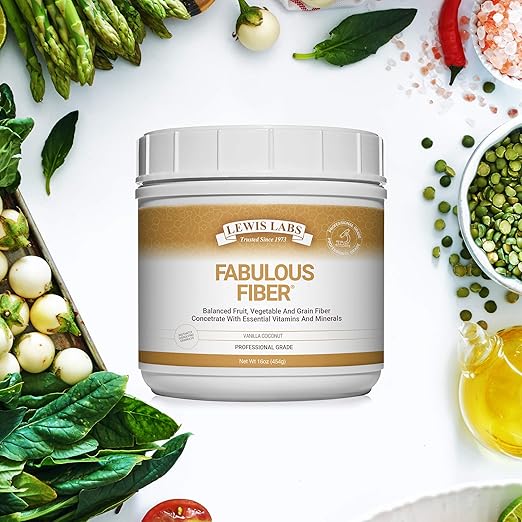 Lewis Labs Fabulous Fiber Powder Supplement 16 Ounces