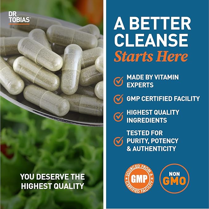 Dr. Tobias Colon 14 Day Cleanse, 4 Bottles 28 Capsules (1-2 Daily)