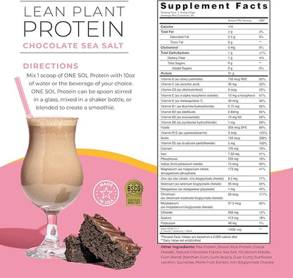 One Sol Lean Plant Protein Powder 100% Plant