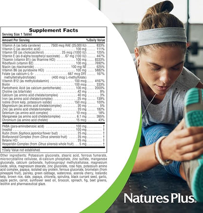 Natures Plus Ultra II Daily - 180 Tablets, Pack of 2 - Whole Food Vitamin & Mineral Supplement - Sustained Release - Vegetarian - 360 Total Servings