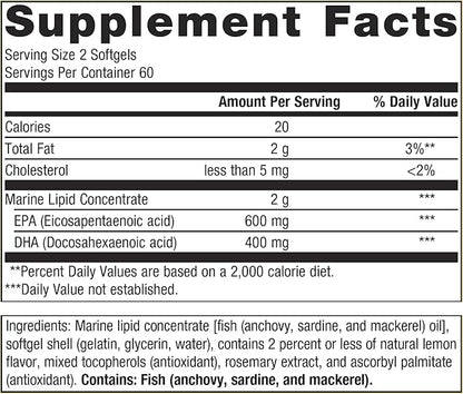 Metagenics OmegaGenics EPA-DHA 500 120 Count