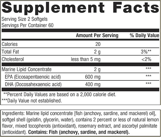 Metagenics OmegaGenics EPA-DHA 500 120 Count