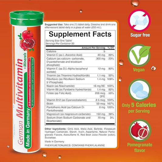 T&D German Multvitamin + Minerals 10 2 Minerals 40 Vegan