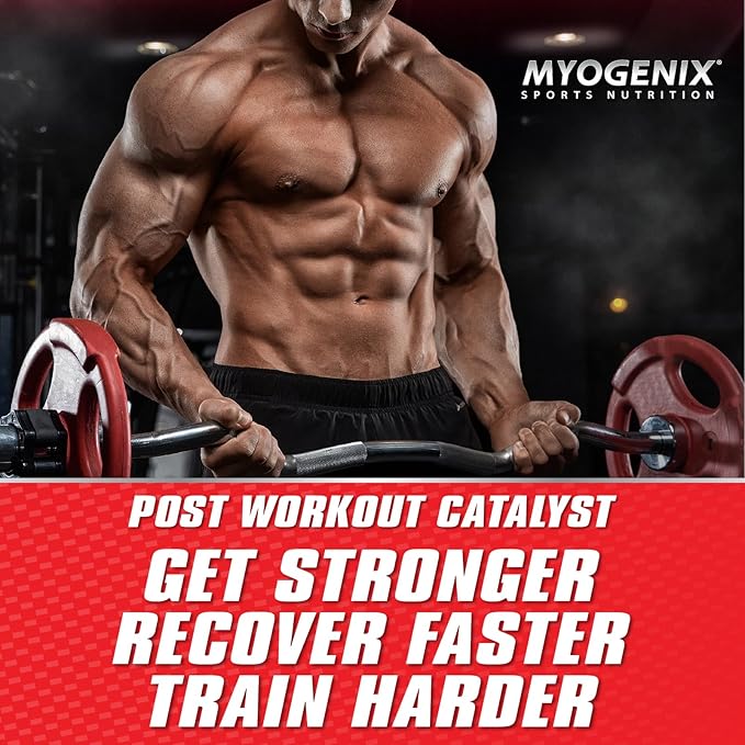 Myogenix Aftershock Post Workout, Muscle Growth Whey Protein Powder | Anabolic Whey Protein and Mass Building Carbohydrates | Amino Stack Creatine and Glutamine Plus BCAAs | Fruit Punch 3 LBS