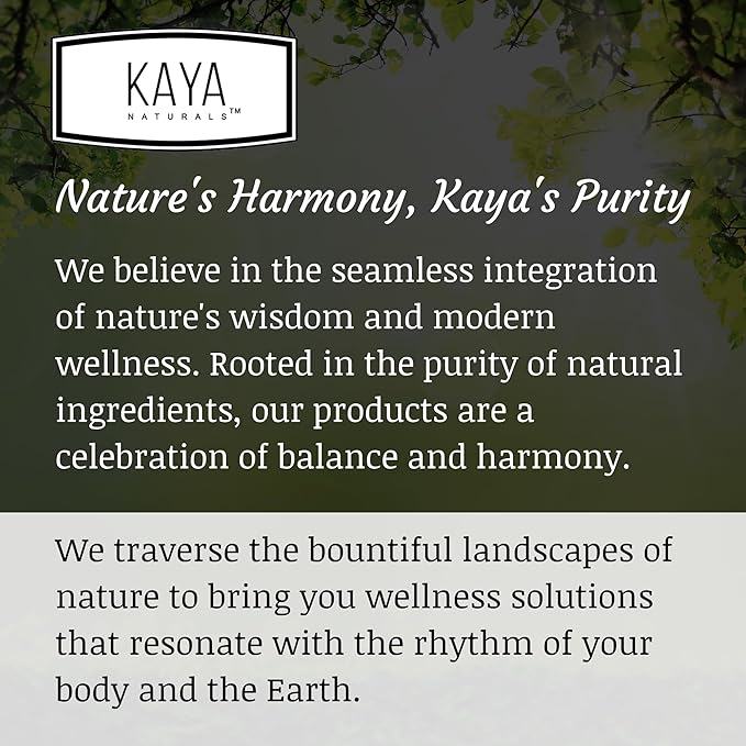 Kaya Naturals Organic Ashwagandha Root 1300mg Adaptogen