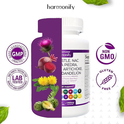 Milk Thistle Berberine Turmeric with Chanca 20 in 1 Supplement 1400 Mg