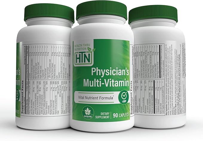 Health Thru Nutrition Physician's Multi-Vitamin Complex 60 Plus CoQ-10, Glutathione, 90)