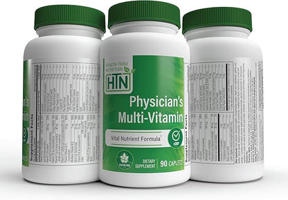 Health Thru Nutrition Physician's Multi-Vitamin Complex 60 Plus CoQ-10, Glutathione, 90)