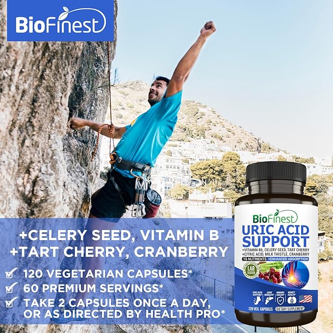 Uric Acid Support Supplement 15 Nutrients (120s)