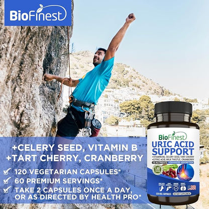 Uric Acid Support Supplement 15 Nutrients (120s)