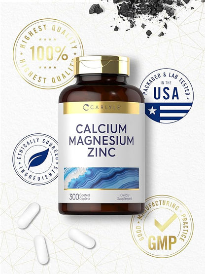 Carlyle Calcium Magnesium Zinc 300 Caplets
