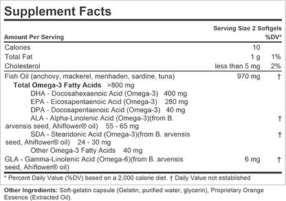 ANDREW LESSMAN Essential Omega-3 Orange 360 Softgels Omega-3 Oils.