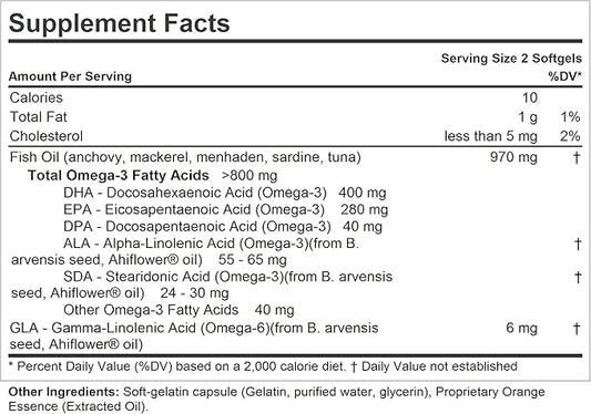 ANDREW LESSMAN Essential Omega-3 Orange 360 Softgels Omega-3 Oils.