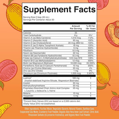 MaryRuth's Liquid Multivitamin + Lustriva® Hair Growth 10000mcg | 18+ | 30 Fl