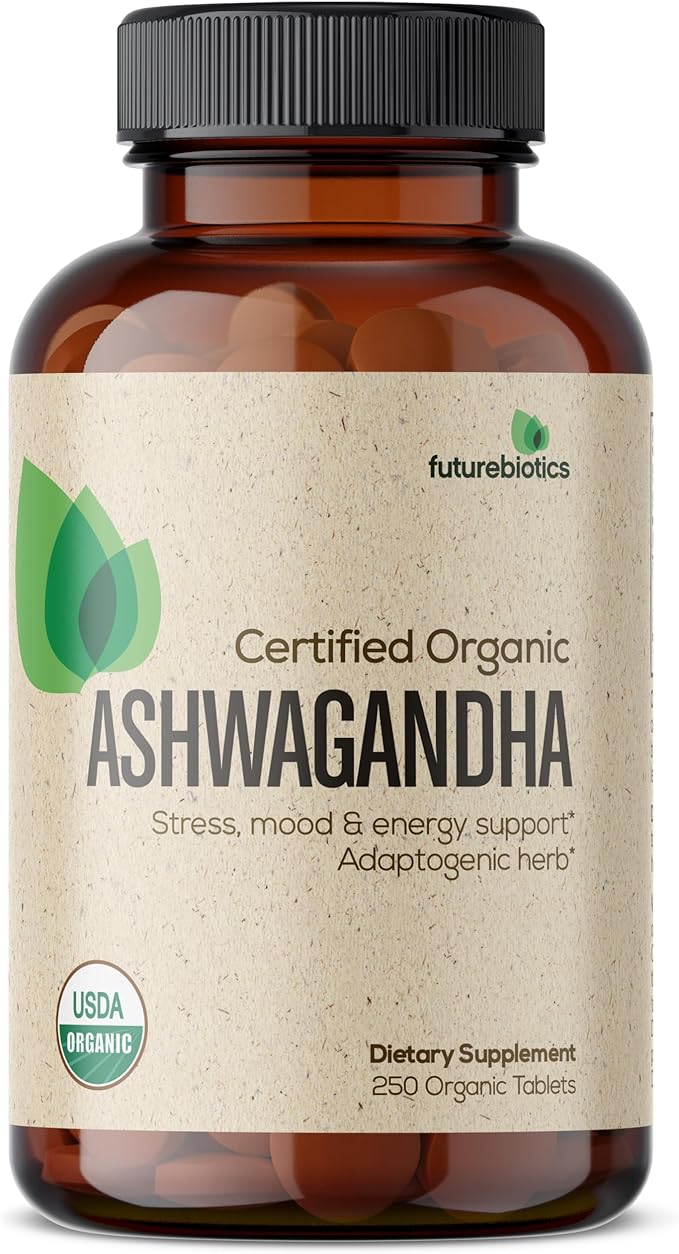 Futurebiotics Certified Organic Ashwagandha Stress Mood 250 Organic