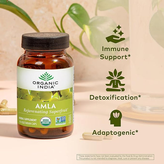 ORGANIC INDIA Amla Capsules Organic 90 Capsules