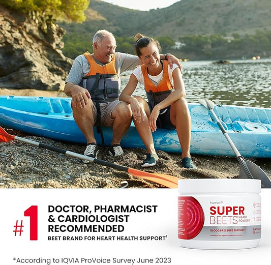 humanN SuperBeets Beet Root Powder - Non-GMO Beetroot Superfood - Nitric Oxide Supplement for Heart Health, Circulation & Blood Pressure Support - Black Cherry, 30 Servings