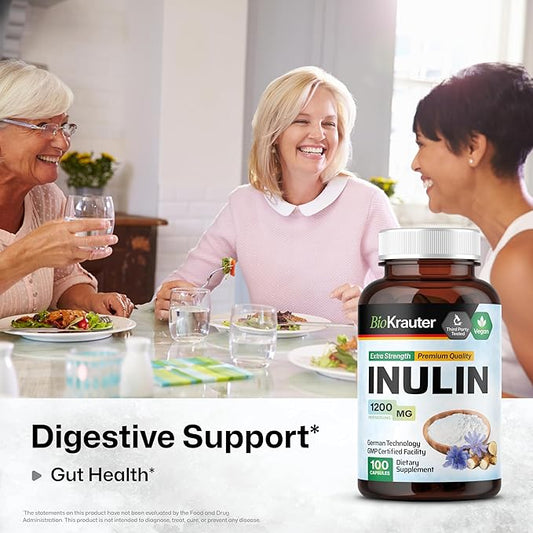 Inulin Powder Capsules 1200mg Chicory 100 Vegan