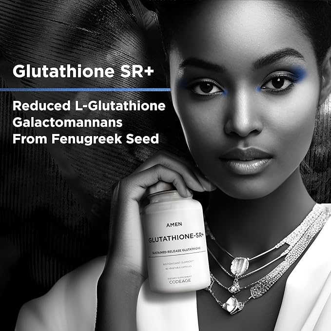 Amen Glutathione-SR+ Advanced Sustained-Release Supplement 2-Month Supply 60 Capsules