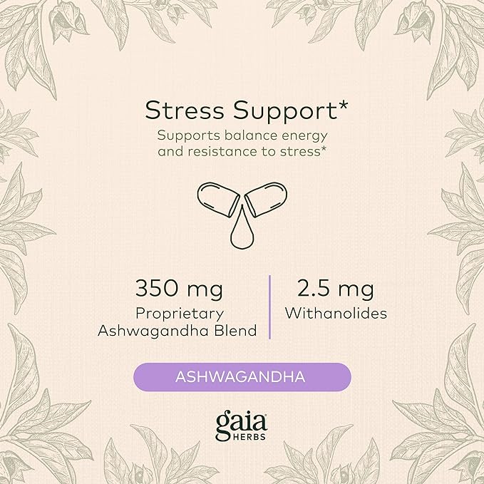 Gaia Herbs, Ashwagandha Root Vegan Liquid 120 Ct 1)