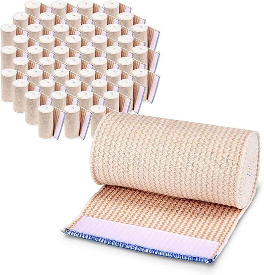 Premium Elastic Bandage Wrap (4” Wide, 50 Pack)