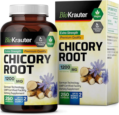 Chicory Fiber Supplement 1200 mg 250 Vegan