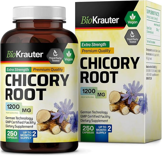 Chicory Fiber Supplement 1200 mg 250 Vegan
