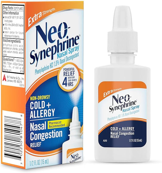 Neosynephrine, Nasal Spray for Cold Sinus 0.5 Fl