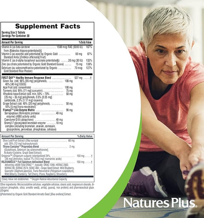 Natures Plus AgeLoss First Day Healthy Immune Response - 90 Tablets - Vegetarian, Gluten Free - 30 Servings