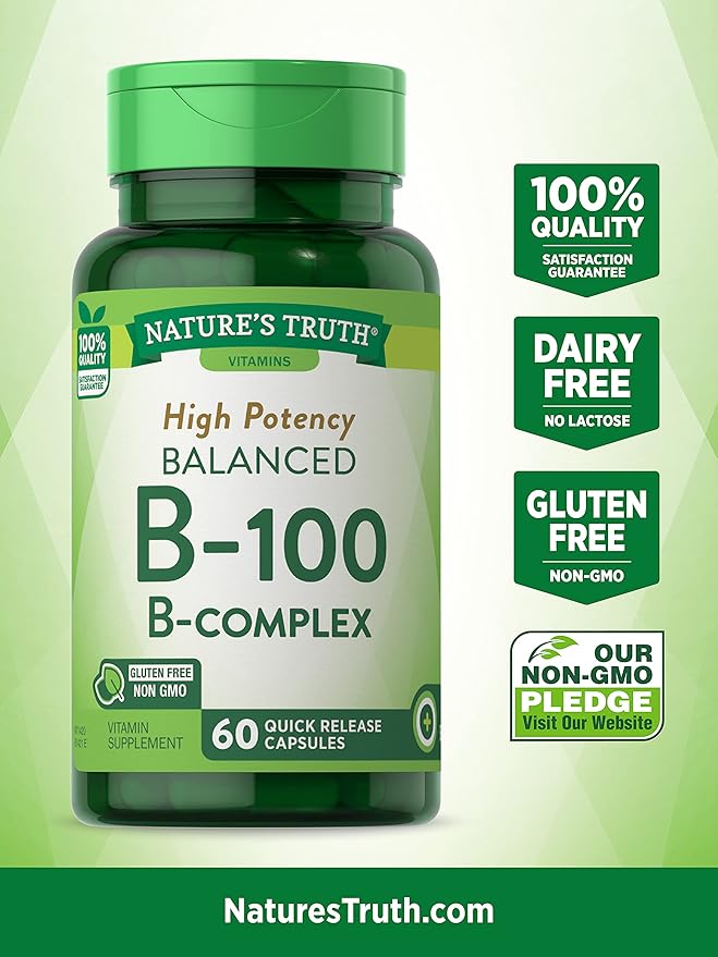 Nature's Truth Vitamin B Complex 60 Capsules B-100 |