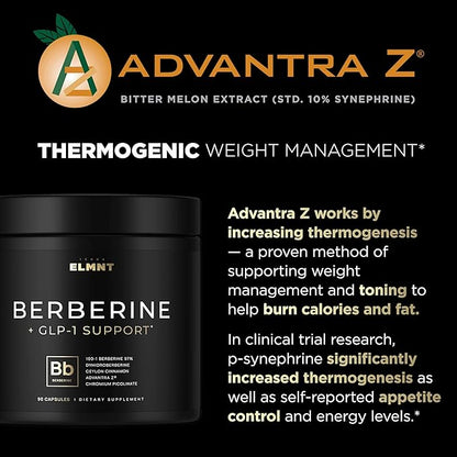 141,500mg Berberine GLP-1 Weight Loss Supplement + Dihydroberberine, Ceylon Cinnamon, Chromium Picolinate 1000mcg, Bitter Melon - 100x Strength Berberine 1500mg Appetite Suppressant Pills for Women