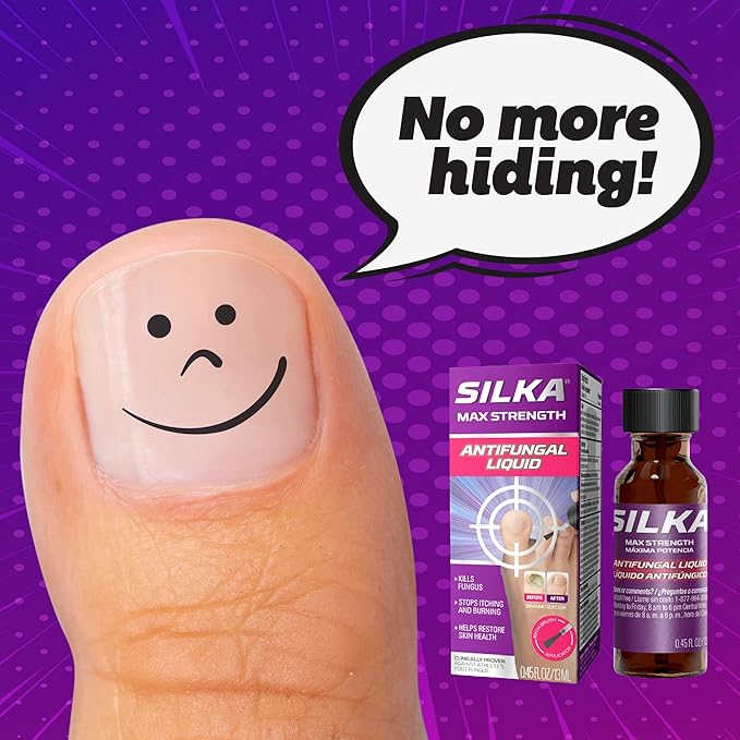 SILKA Max Strength Antifungal Liquid 1%, 0.45 0.45 Fl 1