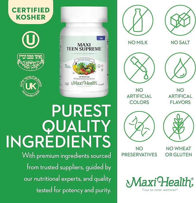Maxi Health Teen Supreme HIS Vitamins 12-17 -