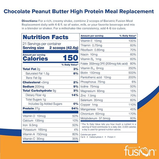 Bariatric Fusion Meal Replacement Protein 21