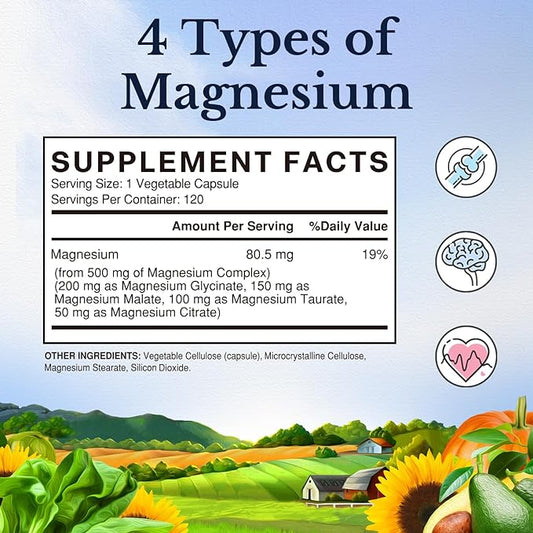 Vitalitown Magnesium Complex, 240 Capsules, Magnesium