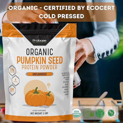 Organic Pumpkin Seed Protein Powder, Plant 1 lb