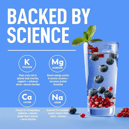 Keppi Keto Electrolytes Powder No Sugar - Sugar Free Electrolytes - Made in USA - Advanced Hydration, Performance & Recovery - Delicious Blueberry Pomegranate Flavor - Mixes Easily No Clumps
