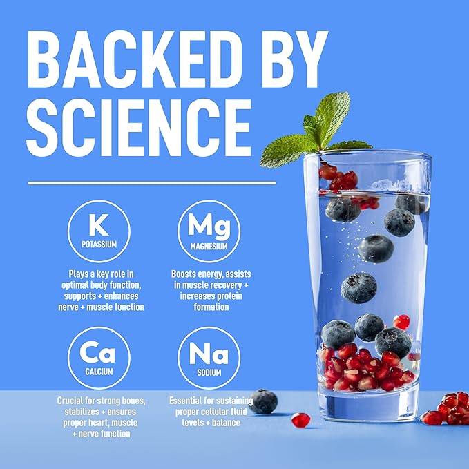 Keppi Keto Electrolytes Powder No Sugar - Sugar Free Electrolytes - Made in USA - Advanced Hydration, Performance & Recovery - Delicious Blueberry Pomegranate Flavor - Mixes Easily No Clumps