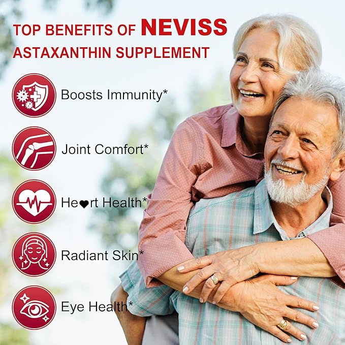 Astaxanthin Supplements 24mg, 5 Month Supply - Coconut MCT Oil, Fresh Microalgae Source w/Grape Seed Oil, Ashwagandha - Antioxidants for Healthy Skin, Eyes, Jints, Non-GMO & Gluten Free, 150 Softgels
