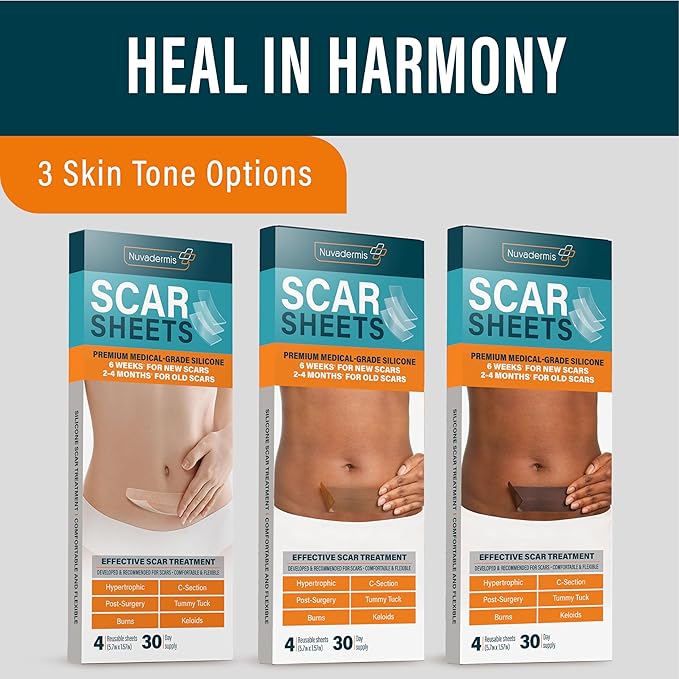 NUVADERMIS Silicone Scar Sheets – Extra 4 –