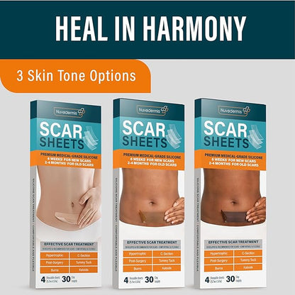 NUVADERMIS Silicone Scar Sheets – Extra 4 –