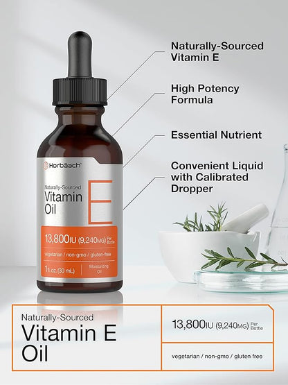 Horbäach Vitamin E Oil 13,800IU | 1oz |